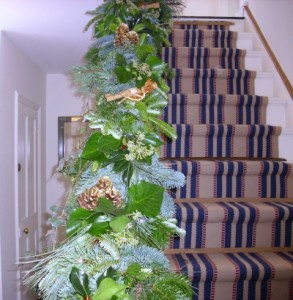 kirsties hmade xmas bannister